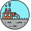 Water Pollution Icon, factory,pollution,water pollution