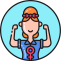 Women Power Icon, feminism,woman,women power