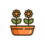 Flower Pot Icon, flower pot,garden decor