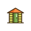 Garden Shed Icon, garden building,garden shed