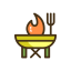 Grill Icon, garden cooking,grill