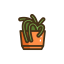 Spider Plant Icon, plant,spider plant