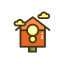 Starling Box Icon, birdhouse,starling box