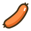 Roasted Sausage Icon, roasted sausage,sausage