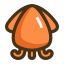 Squid Icon, seafood,squid