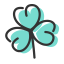 Heart - Shaped Clover Icon, clover,heart - shaped