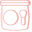 Blush Line Icon, blush,makeup