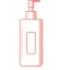Cleanser Line Icon, cleanser,skincare