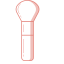 Makeup Brush Line Icon, makeup brush,cosmetic tool