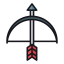 Archery Bow Icon, archery,bow,sport