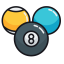 Billiards Balls Icon, billiards,pool,balls