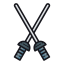 Fencing Swords Icon, fencing,sport,swords
