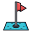 Golf Flag Icon, flag,golf,sport