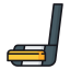 Hockey Stick and Puck Icon, hockey,puck,stick