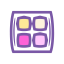 Powder Compact Icon, makeup,powder compact