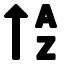 Sort Alpha Up Icon, alphabetic,sort,sort alpha up