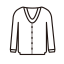 V - neck Top Icon, V - neck top,top,casual