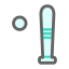 Baseball Bat and Ball Icon, baseball,bat