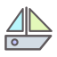 Sailboat Icon, sailboat,sailing