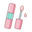 Lip Gloss & Brush Icon, brush,lip gloss,lip makeup