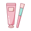 Tube & Brush Icon, brush,makeup,tube