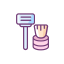 Brush and Powder Icon, brush,powder