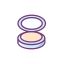 Compact Powder Icon, compact powder,face makeup