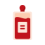 Cosmetic Bottle with Label Icon, cosmetic bottle,label