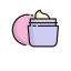 Cosmetic Jar with Lid Icon, cosmetic jar,cream jar