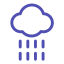 Heavy Rain - Rainstorm Icon, heavy rain,rainstorm,weather