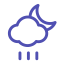 Night - Shower Icon, night,shower,weather