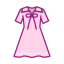 Dress with Bow Icon, bow dress,dress,girly dress