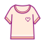 Heart - Printed T - Shirt Icon, T - shirt,heart T - shirt,girly T - shirt