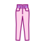 High - Waisted Pants Icon, high - waisted pants,girly pants,pink pants