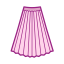 Long Skirt Icon, long skirt,girly skirt,pink skirt
