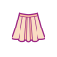 Umbrella Skirt Icon, umbrella skirt,girly skirt,pink skirt