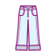 Wide - Leg Pants Icon, wide - leg pants,girly pants,pink pants