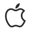 Apple Logo (Outline) Icon, Apple,outline