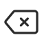 Backspace Icon, backspace,X