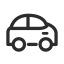 Car (Outline) Icon, car,transport,outline