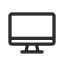Computer (Outline) Icon, computer,monitor,outline