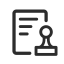 Contract (Outline) Icon, contract,outline,stamp