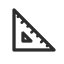 Triangle Ruler Icon, design,measurement,triangle ruler