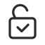 Unlock Check Icon, padlock,unlock