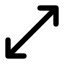 Arrow Resize Diagonal Icon, arrow,resize