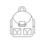 School Bag Icon, school bag,accessory