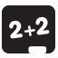 Chalkboard Math Icon, chalkboard,learning,math