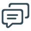 Double Bubble Icon, chat,double bubble,message
