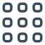 Nine Dots Icon, nine dots,menu,grid