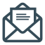 Open Letter Icon, email,message,open letter